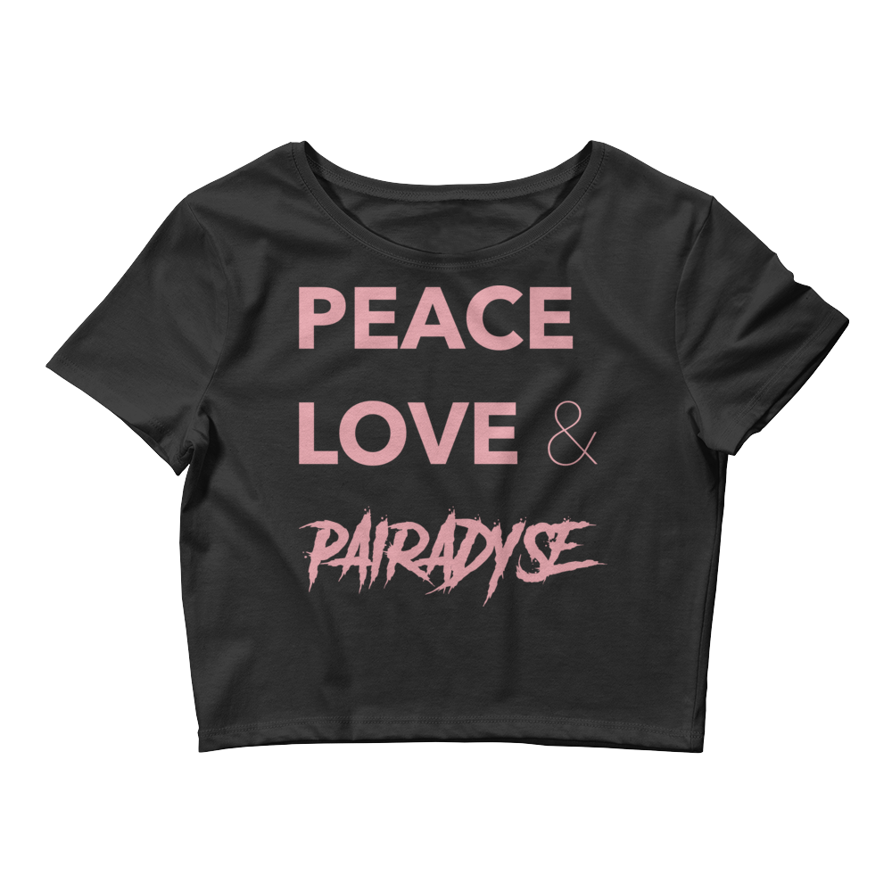 Peace, Love & Pairadyse Crop Top