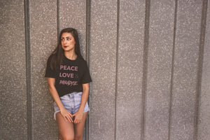 Peace, Love & Pairadyse Womens Tee